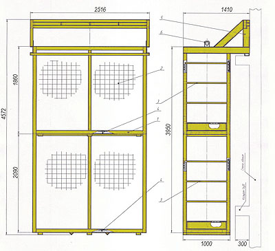 строительная рабочая подвесная площадка чертеж