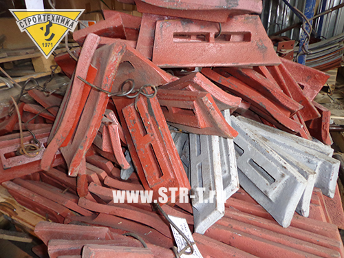 запасные части лопасти бетоносмесителя сб-138