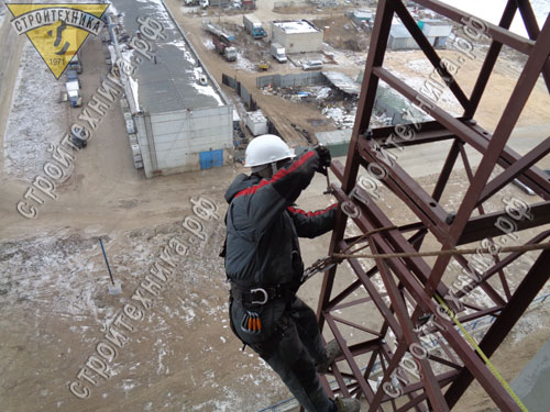 монтаж мачт подъемников установка креплений