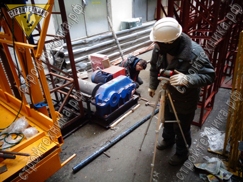 монтаж строительных подъемников ПМГ