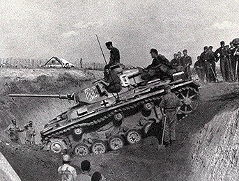 преодоление противотанкового рва