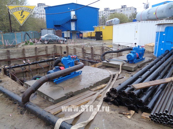 работа установки ЛИУ-6 БМ на строительном объекте