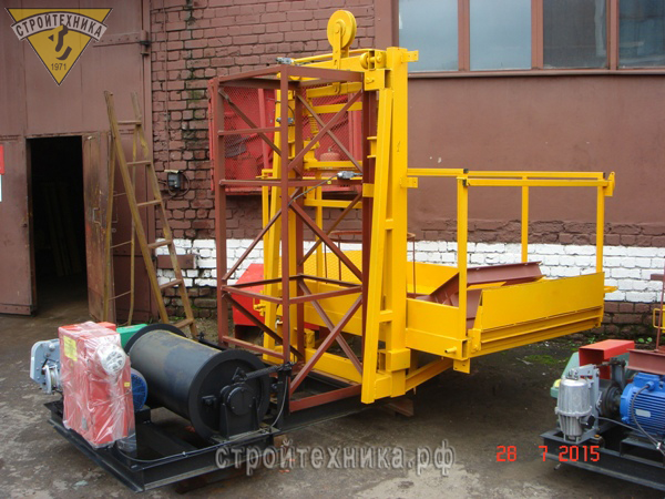 новый одномачтовый строительный подъёмник ПМГ-2000